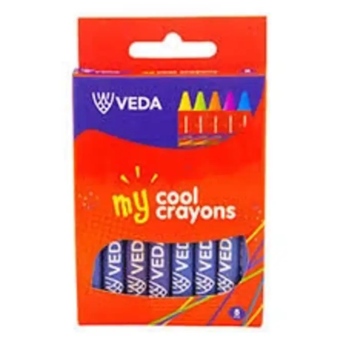 Veda  Crayons 8 Colour